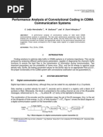 Performance Analysis of Convolutional Coding in CDMA Communication Systems