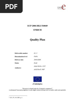 quality plan