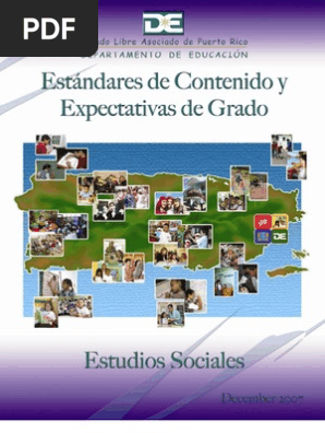 Estandares Contenido Y Expectativas Estudios Sociales
