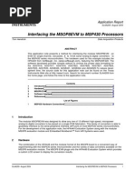 Interfacing The MSOP8EVM To MSP430 Processors: Application Report