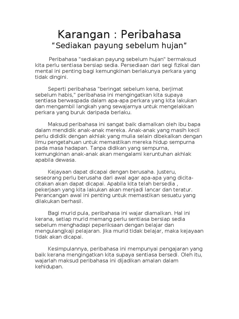 Karangan Per Ibahasa Pdf