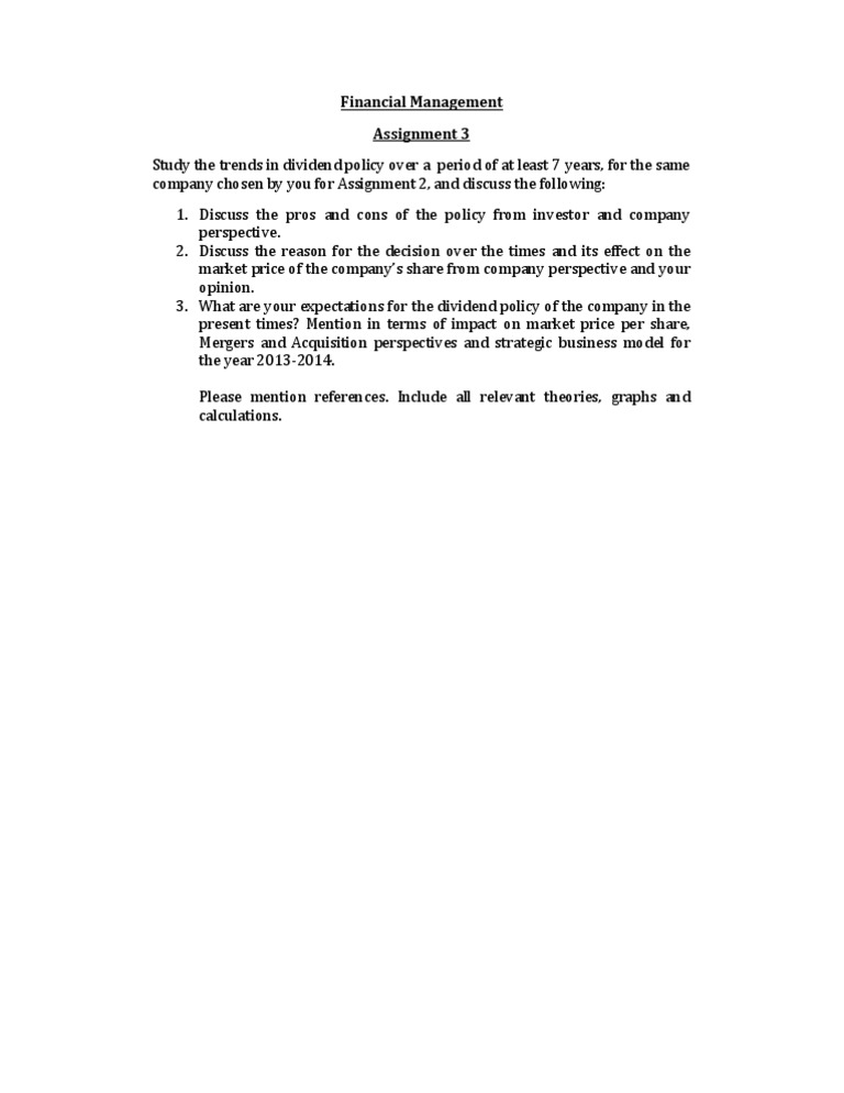 FM Assignment | PDF