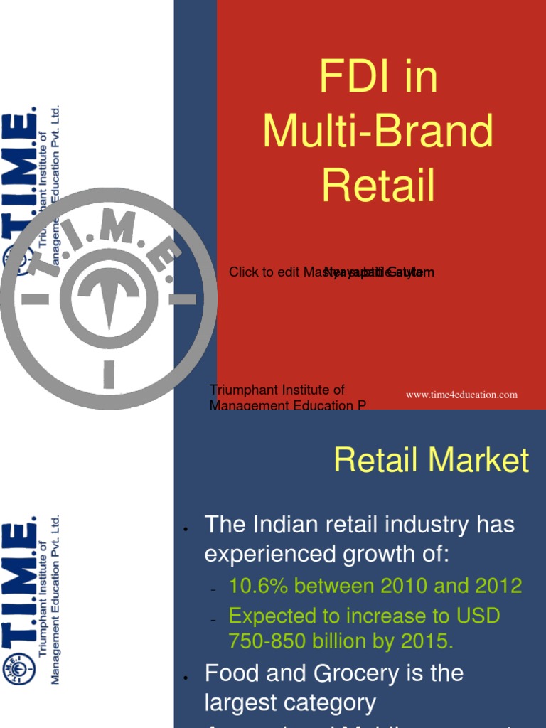 FDI in MultiBrand Retail Walmart Retail Free 30day Trial Scribd