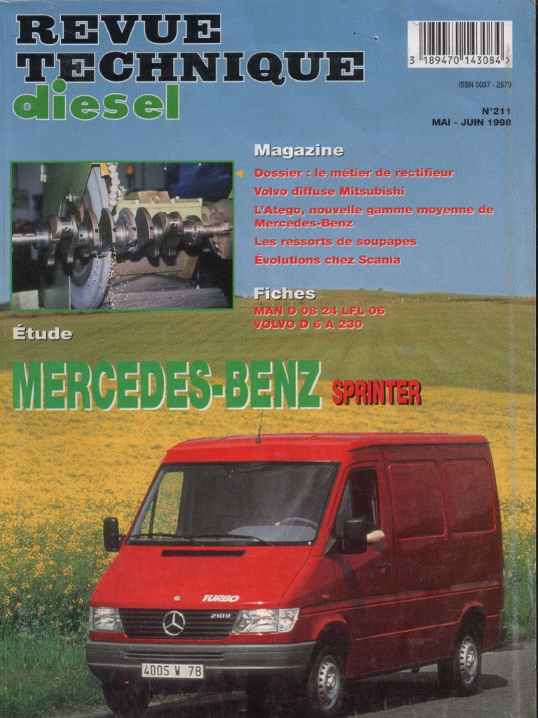 RTA Mercedes Sprinter 1995 2000, Moteur OM 601 Et OM 602 | PDF