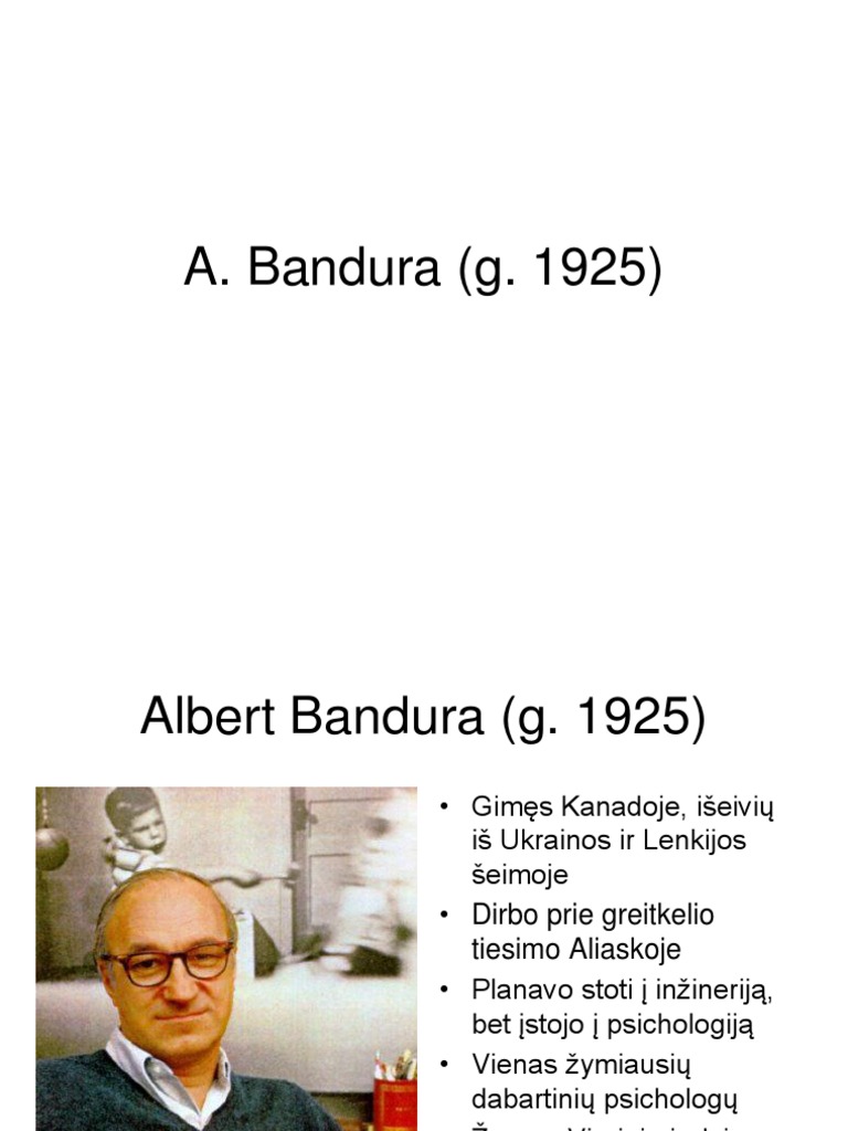 Psychology Bandura
