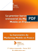 Baromètre Mobile Marketing Association France