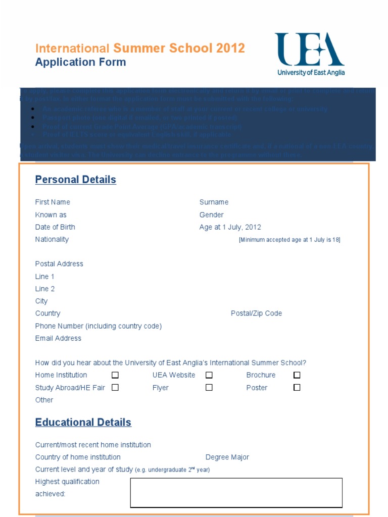 Application Form (MS Word) | PDF | Career & Growth | Business
