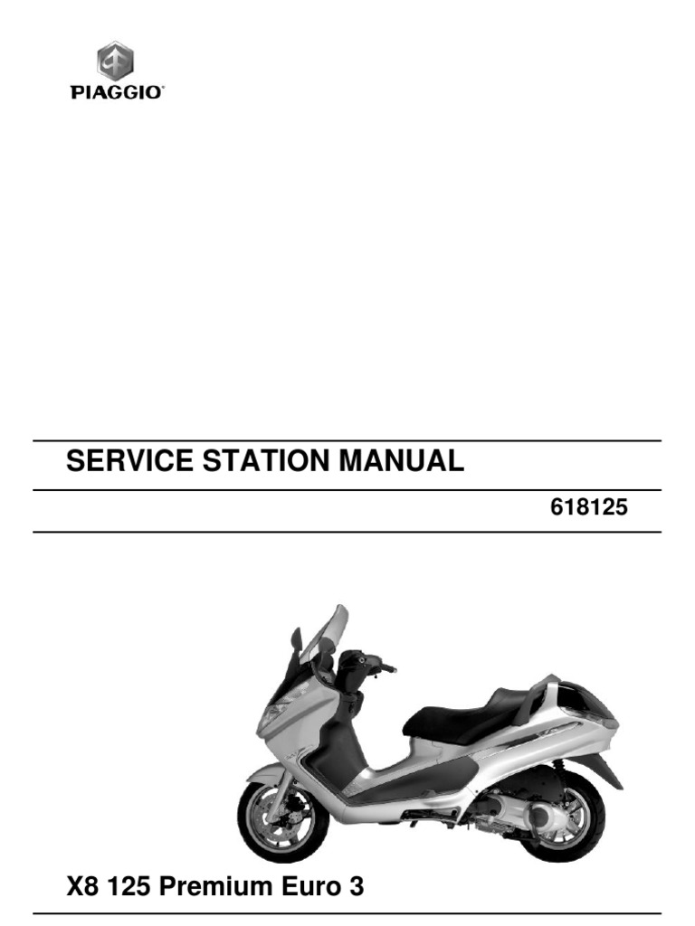 Piaggio X8 125 Premium Euro3 (EN) | Carburetor | Motor Oil