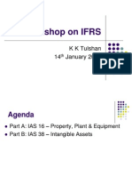 Workshop On IFRS: K K Tulshan 14 January 2010