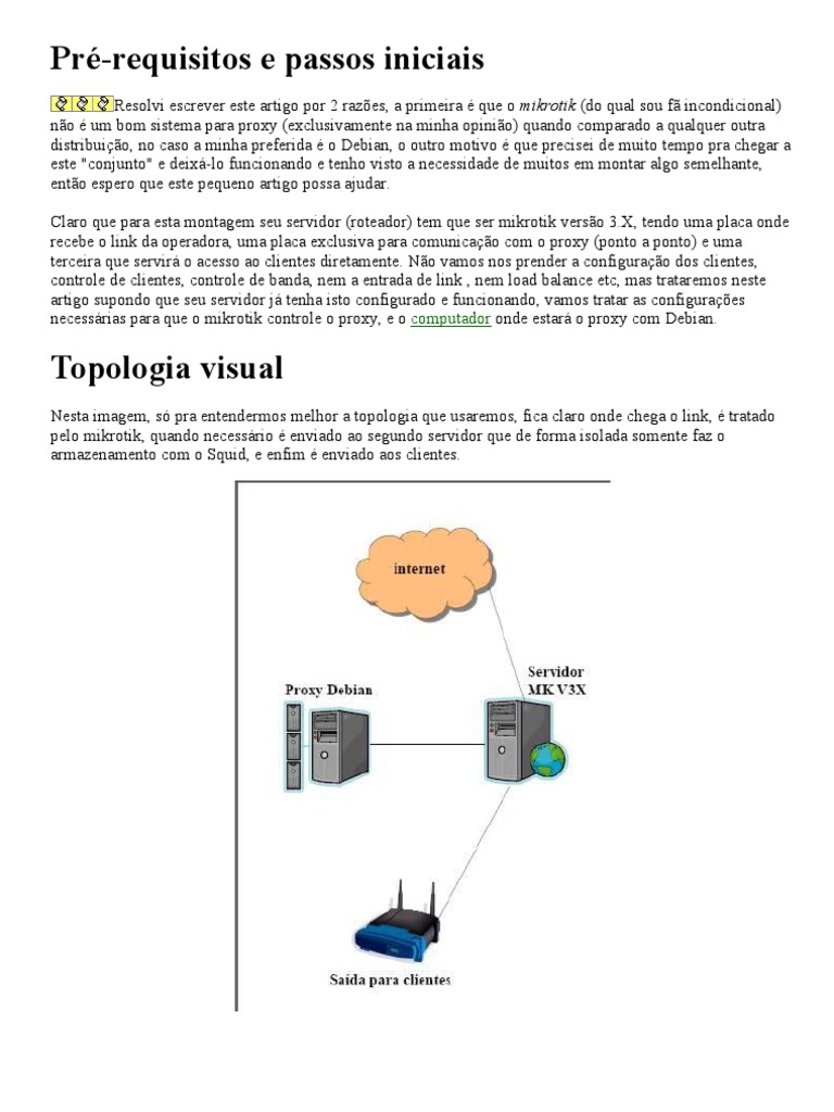 Mikrotik Proxy Squid | PDF