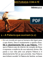 A Palavra Misturada Com A Fé