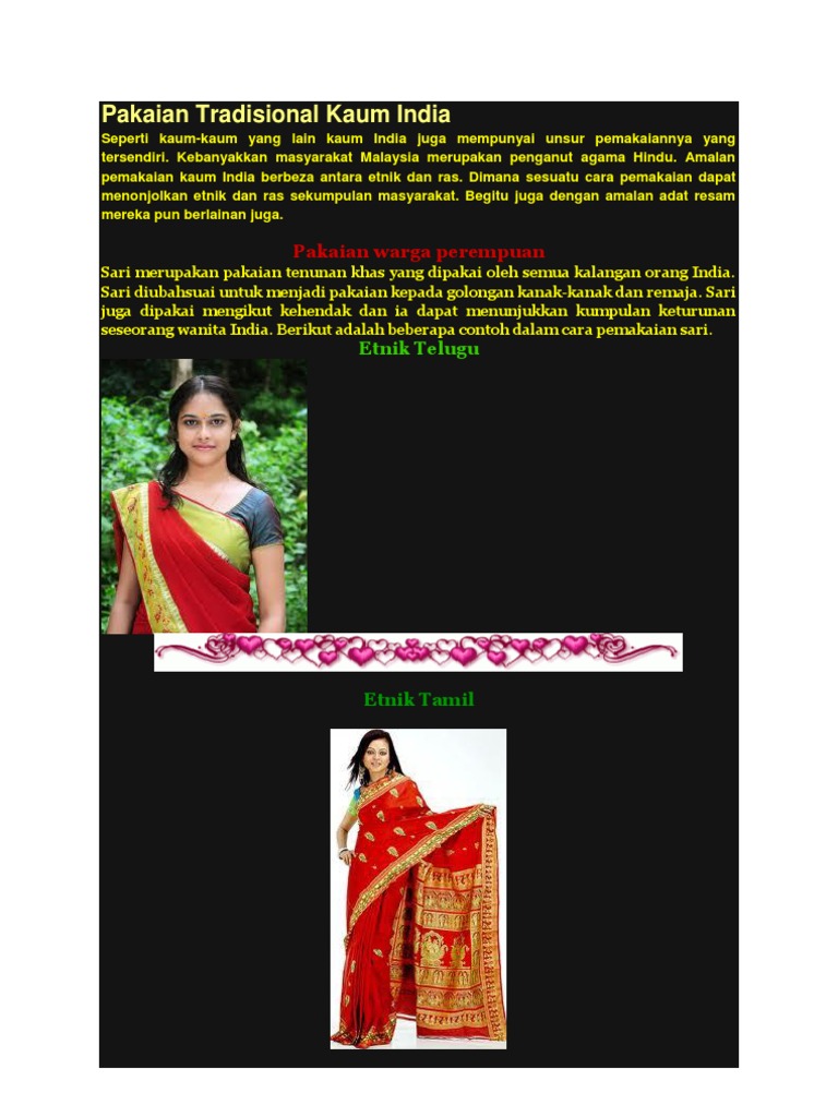 Pakaian Tradisional Kaum India Pdf