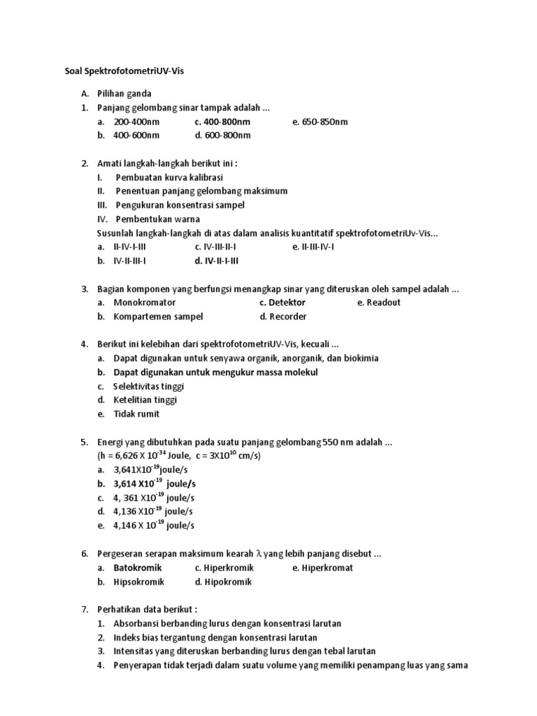 Contoh Soal Kimia Analisis Kualitatif Guru Paud