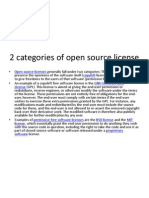 2 Categories of Open Source License