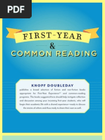 Freshman Year Reading Titles from Knopf Doubleday