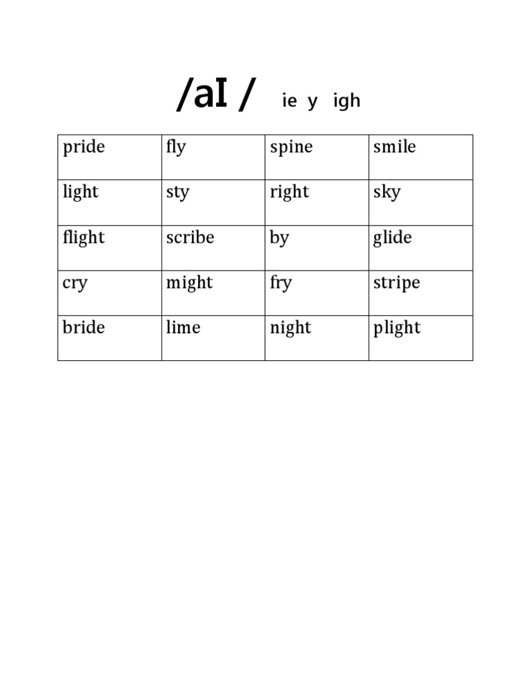 Rhyming Words with 
