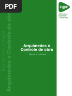 Arquimedes e Controle de Obra Manual Do Utilizador