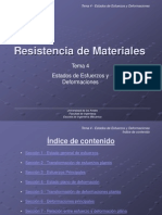 Resistencia de Materiales Tema 4