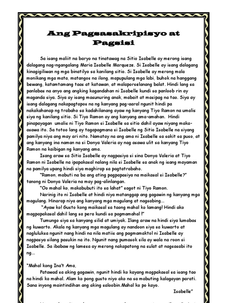 Filipino Story | PDF