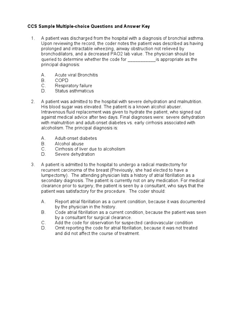 Free medical coding practice test image