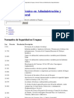 Normativa de Seguridad en Uruguay Asesoría Técnica en Administración y Seguridad Laboral