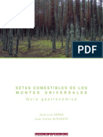 Libro Setas Comestibles de Los Montes Universales