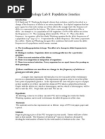 Download AP Biology Lab Eight Population Genetics by CoolAsianDude SN12891939 doc pdf