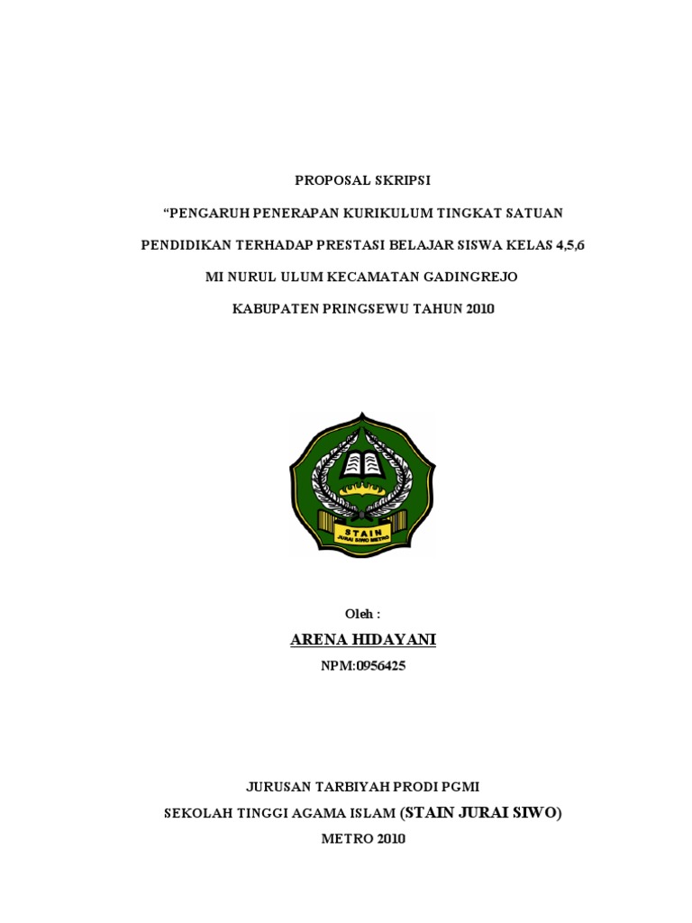 38+ Contoh proposal penelitian kualitatif pendidikan pdf information