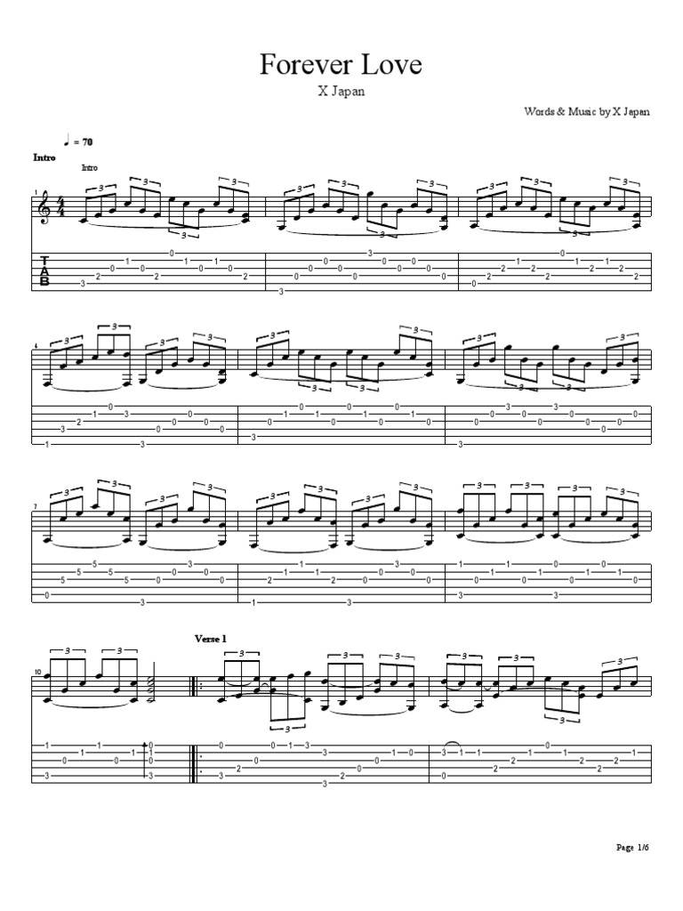 X Japan - Forever Love | Guitars | Guitar Family Instruments