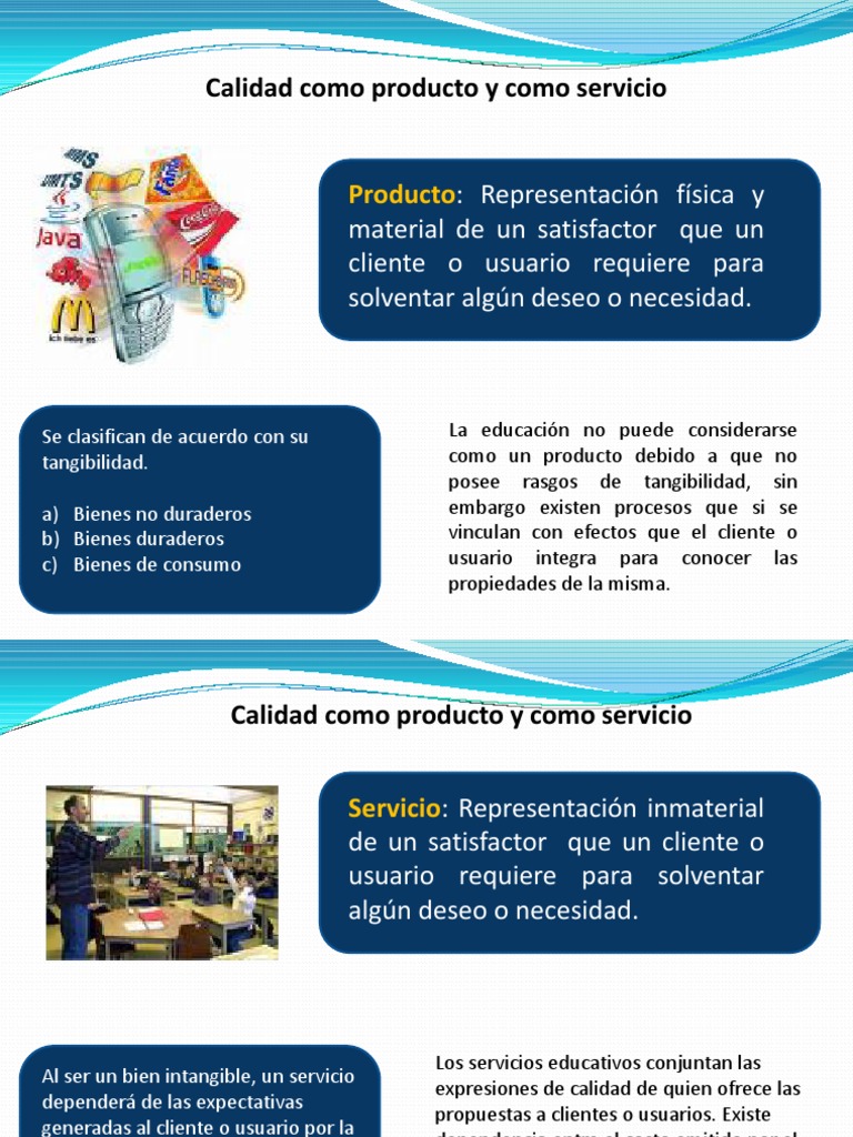 Diferencias y Similitudes Entre Productos y Servicios