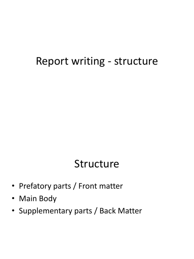 Report Writing | PDF