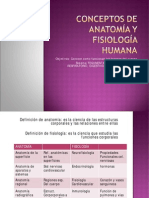 Conceptos de Anatomia y Fisiologia Humana