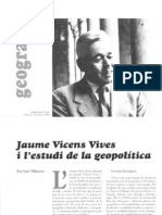 Jaume Vicens Vives I La Geopolítica (II)