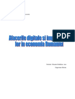 Afacerile digitale si importanta lor in economia Romaniei final.doc
