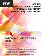 Rational Choice Theory, Game Theory