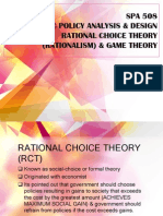 Rational Choice Theory, Game Theory