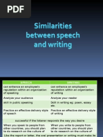 Speech and Writing