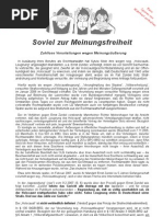 Soviel Zur Meinungsfreiheit
