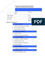 Planilla de Mantenimiento Mensual