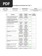 ISTQB Foundation Level Practice Test