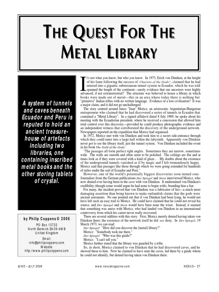 The Quest for the Metal Library Neil Armstrong Libraries