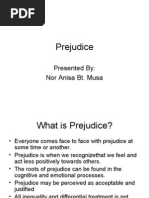 Download Prejudice discrimination and stereotype by Nor Anisa Musa SN12898094 doc pdf