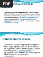 Etapas de Um Tratamento de Efluentes