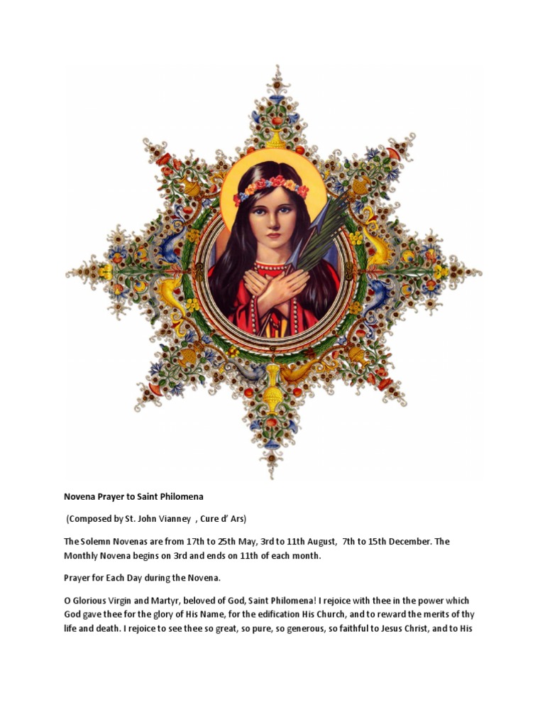 Saint Philomena Novena PDF