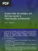 Supervisão de estágio em Serviço social e intervenção