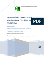 CU00997C Ingresar Datos Jtextfield Gettext Ventanas en Java PDF