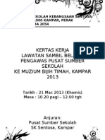 Kertas Kerja Lawatan Sambil Belajar Muzium