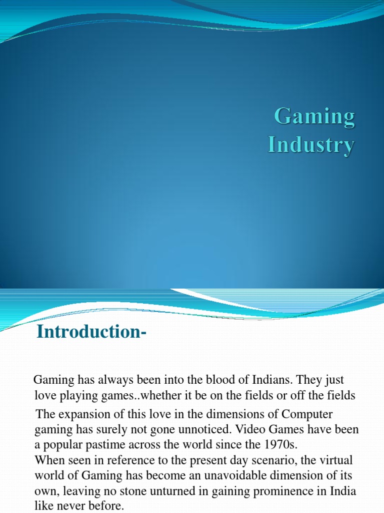 Indian Gaming Industry Growth Forecast | PDF | Video Game Industry ...