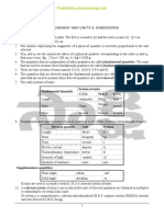 units and Dimensions