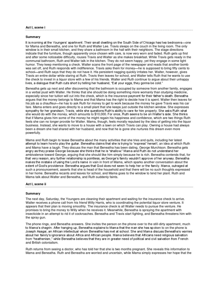 A Raisin in The Sun | PDF